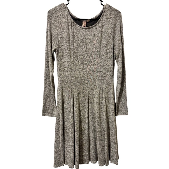 Anthropology Dolan Fit and Flare Dress Gray Long Sleeve Womens Size Small - Picture 2 of 15